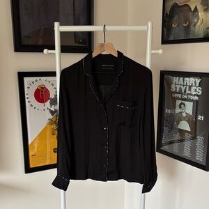 Urban Outfitters Satin Button Down Shirt